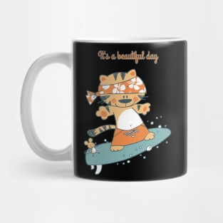 Funny cat and mouse Mug